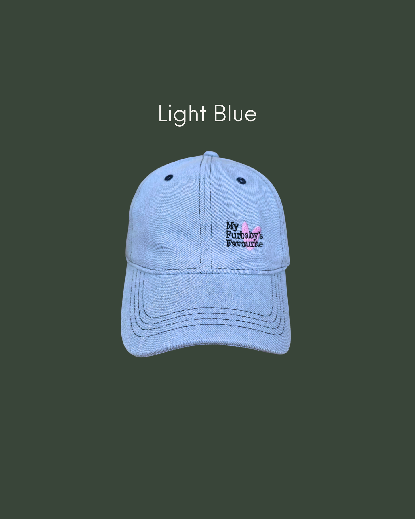 MY FURBABY'S FAVOURITE denim cap