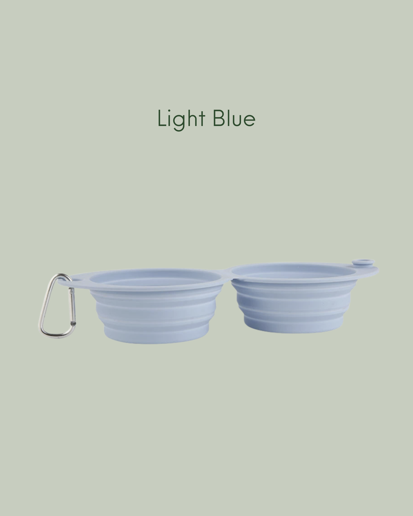 2-sided portable silicone pet bowl