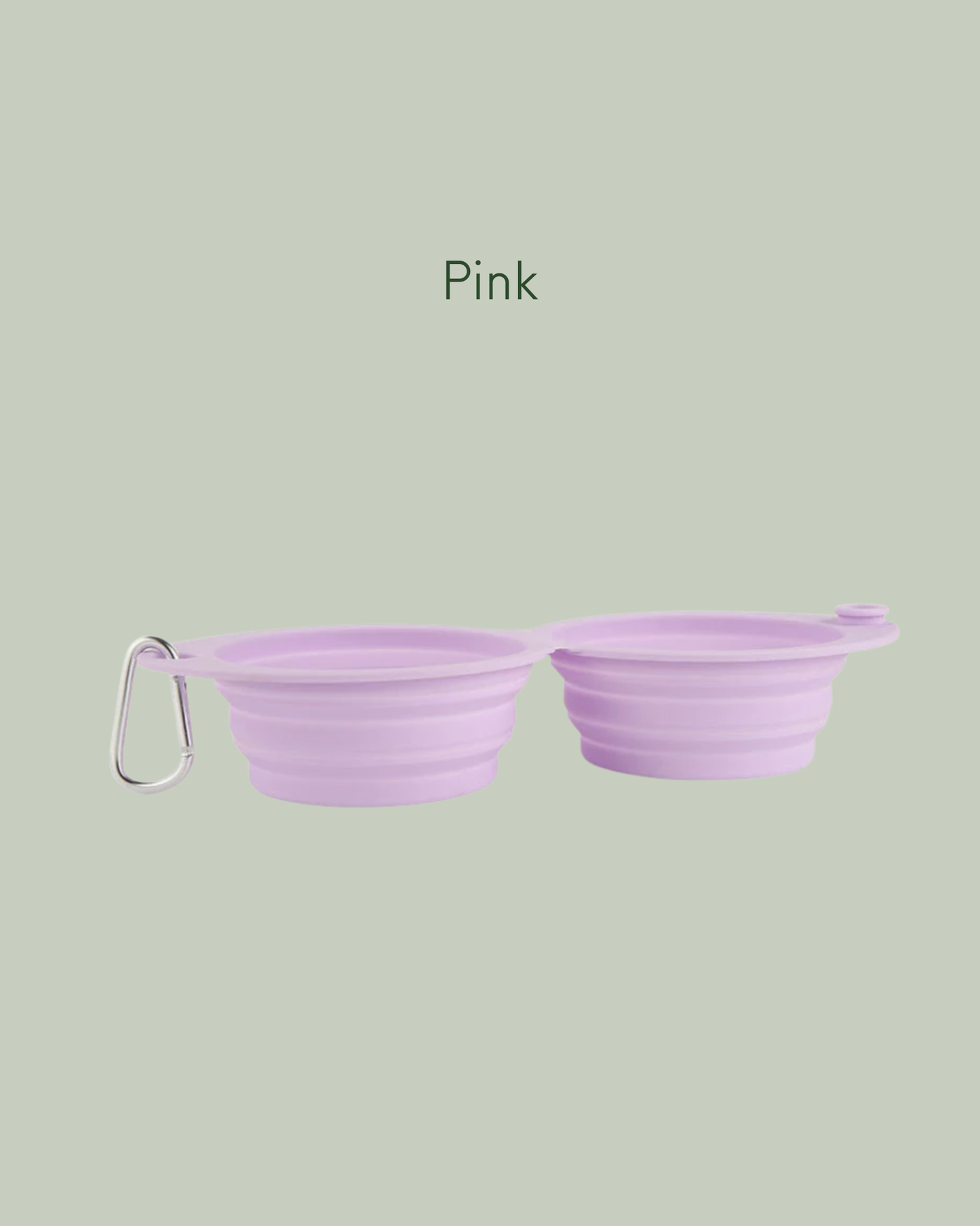2-sided portable silicone pet bowl