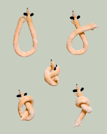 KNOTTY DACHSHUND Dog Toy