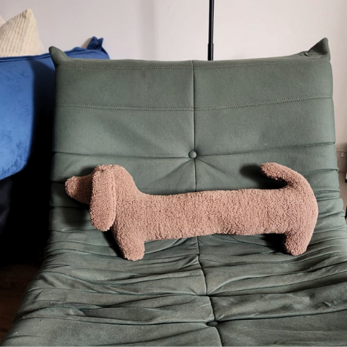 SNOOTY DACHSHUND Plush Pillow