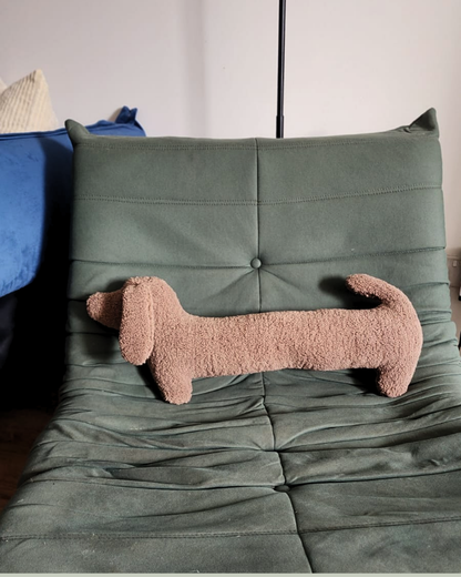 SNOOTY DACHSHUND Plush Pillow