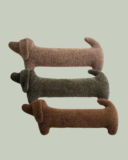 SNOOTY DACHSHUND Plush Pillow