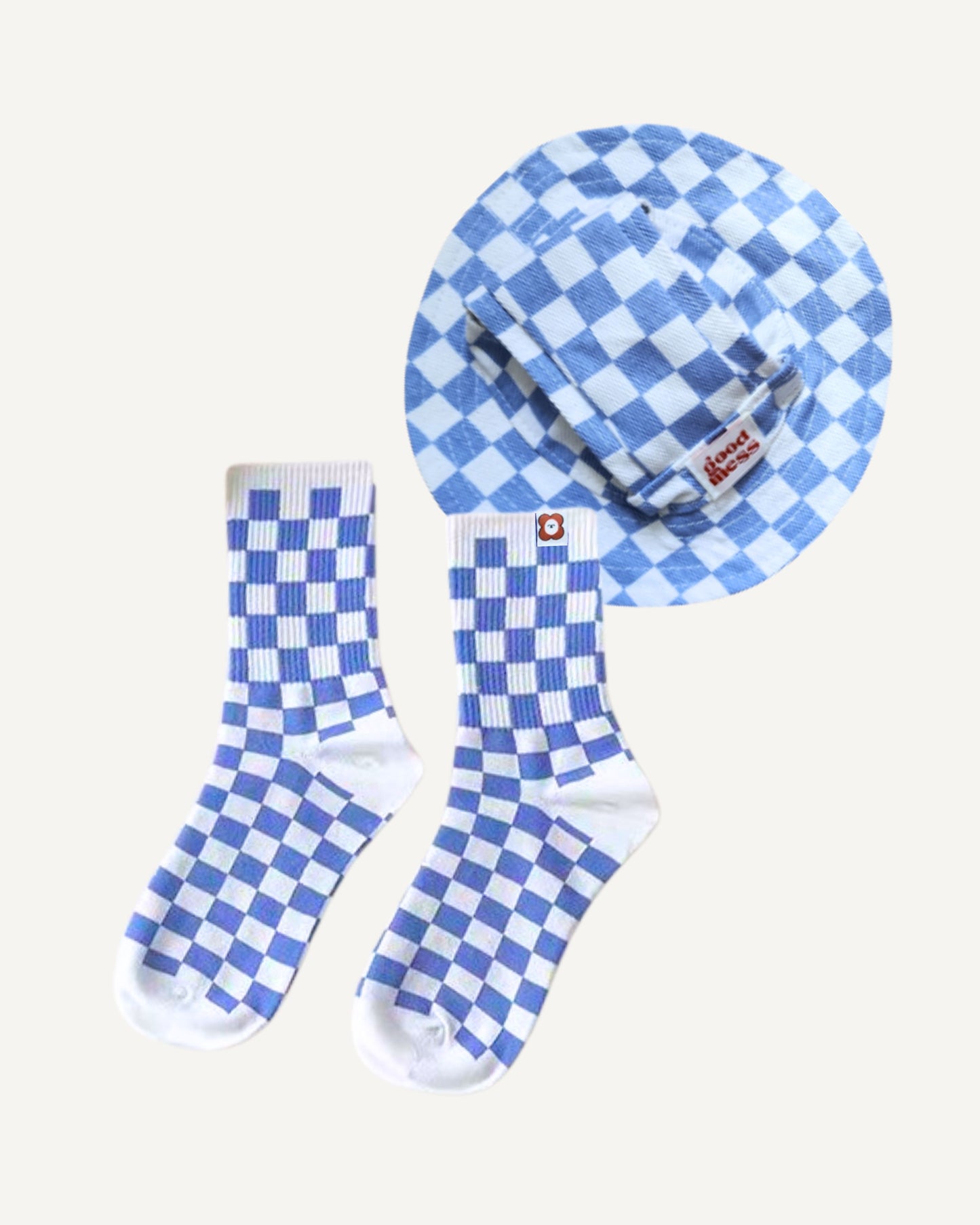 TWINNING Hooman & Furkid checkered socks & hat