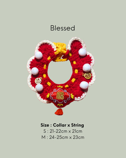 Pet Crochet Collar Blessed style