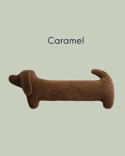 SNOOTY DACHSHUND Plush Pillow