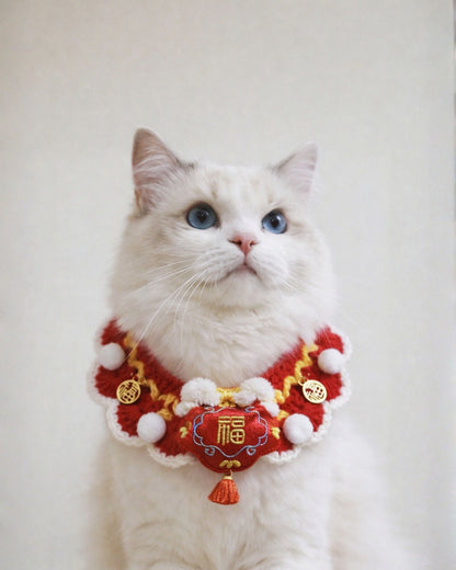 Pet Crochet Collar Blessed style