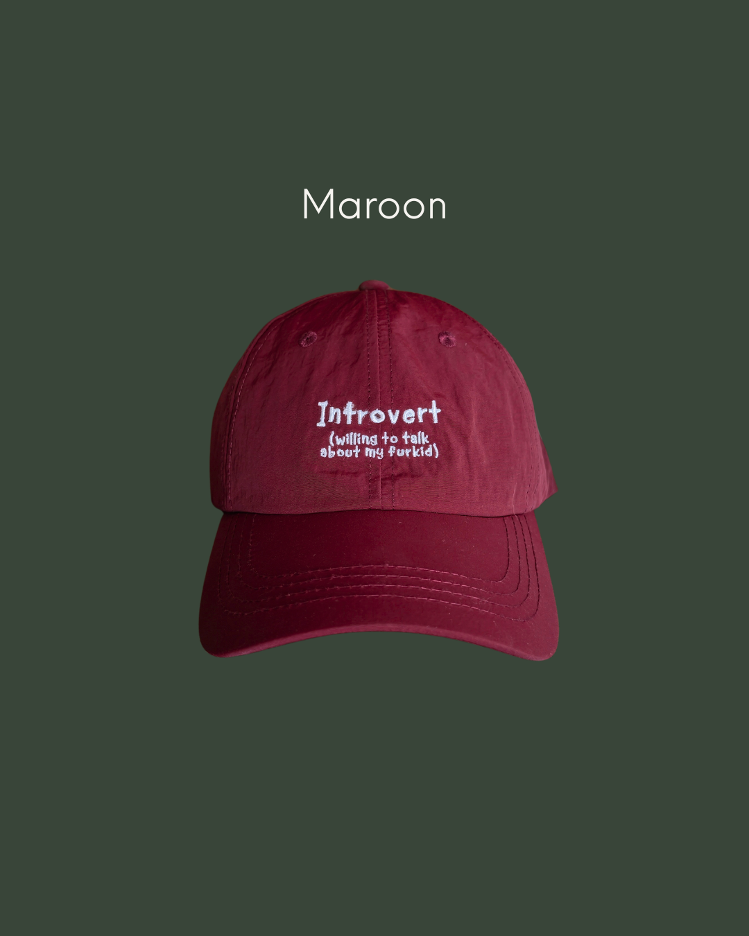 Introvert (Willing to talk about my furkid) Cap