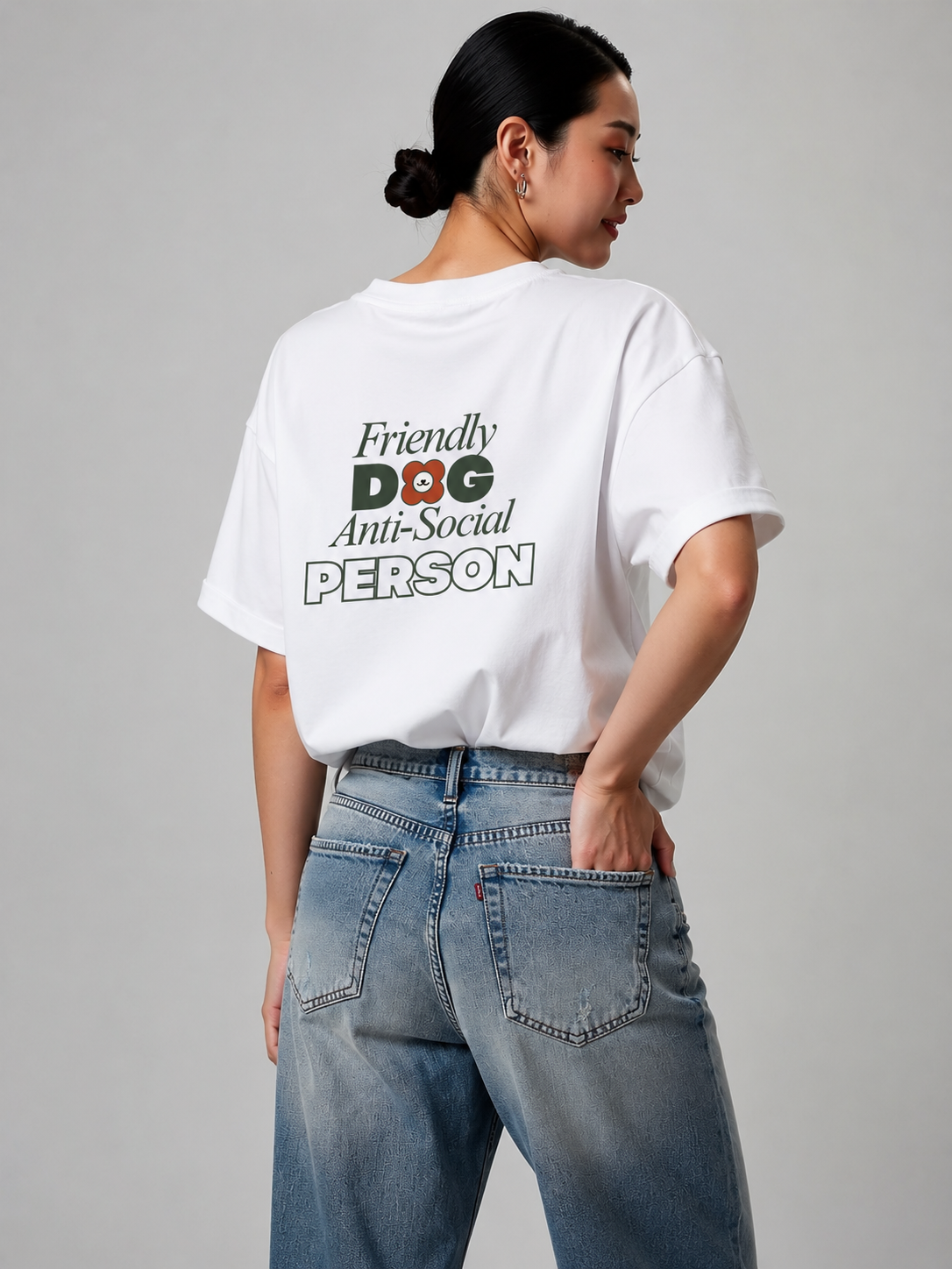 FRIENDLY DOG, ANTI-SOCIAL PERSON T-Shirt