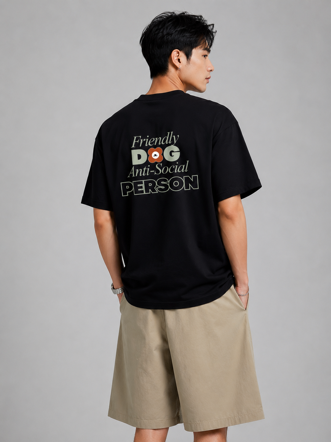 FRIENDLY DOG, ANTI-SOCIAL PERSON T-Shirt