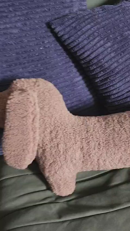 SNOOTY DACHSHUND Plush Pillow