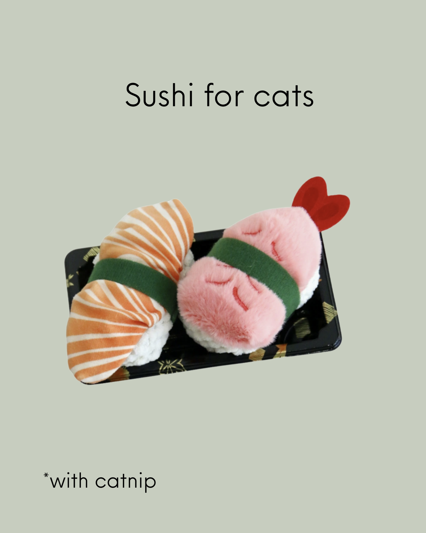 Sushi Cat Chew Toy with Catnip
